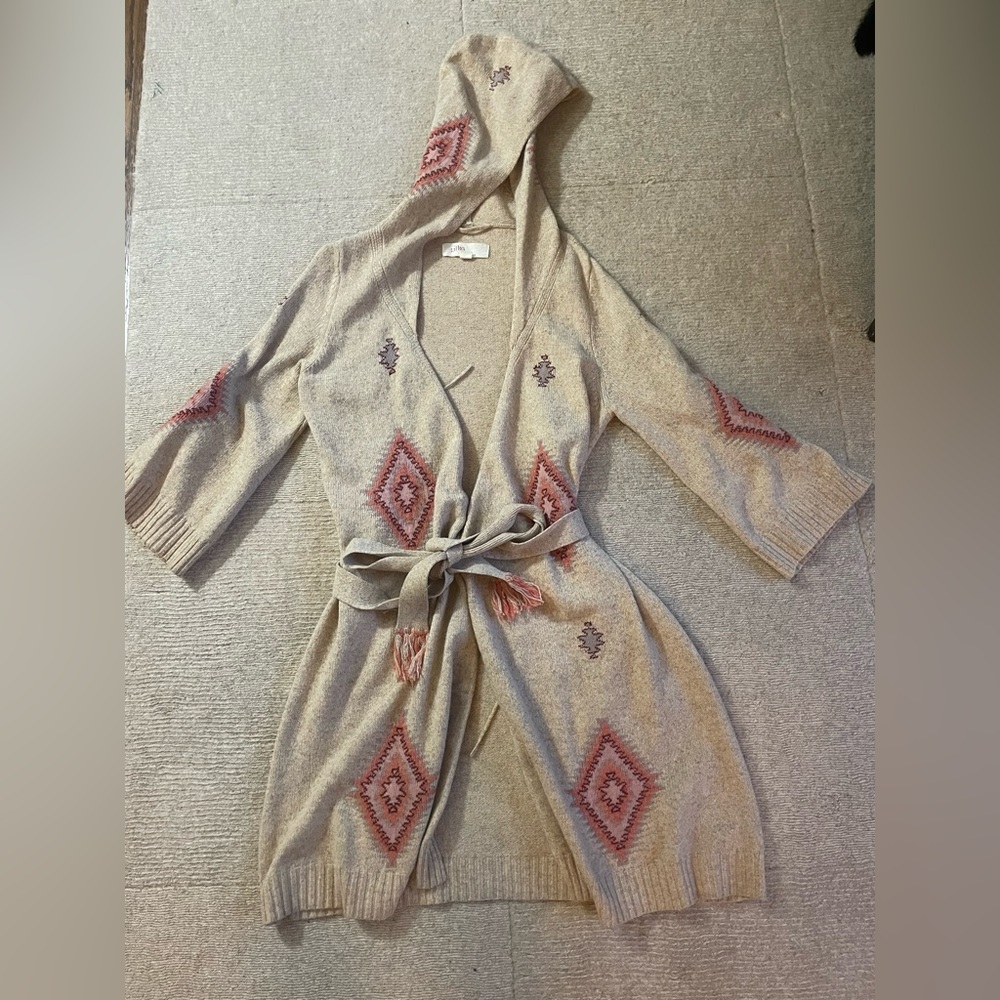 Anthropologie hooded cardigan